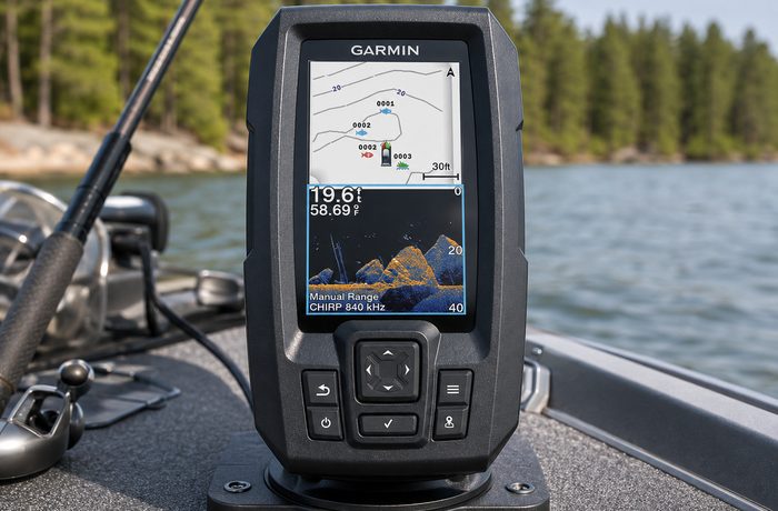 Garmin Striker Vivid 4cv with ClearVu scanning sonar